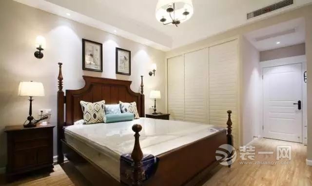 120平两居室简美风格装修设计 温馨奶咖调