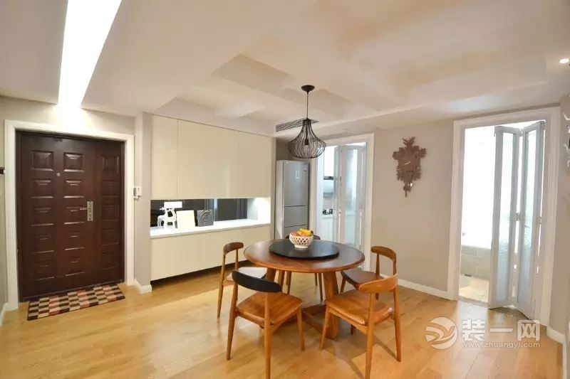 进门餐厅客厅一体如何装修?2017流行效果图推荐